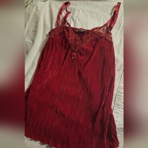 Self Esteem Red Lace Camisole
